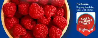 Aldi Süd Himbeeren 125 g Schale Angebot