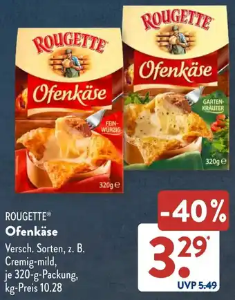 Aldi Süd ROUGETTE Ofenkäse 320 g Packung Angebot