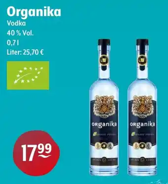 Trink und Spare Organika Vodka 40% Vol. 700ml Angebot