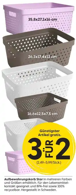 Rusta Aufbewahrungskorb Star Angebot