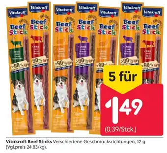 Rusta Vitakraft Beef Sticks 5*12g Angebot