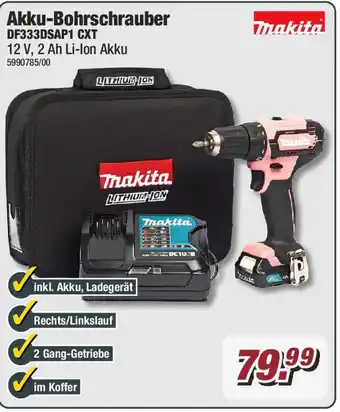 Poco Makita Akku-Bohrschrauber DF333DSAP1 CXT Angebot