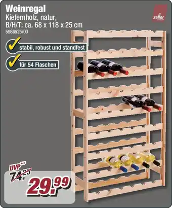 Poco Zeller Weinregal Angebot