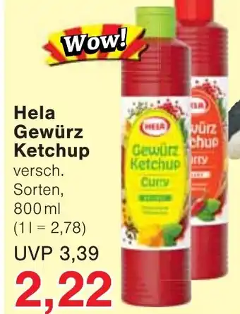 Wiglo Wunderland Hela Gewürz Ketchup 800ml Angebot