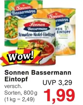 Wiglo Wunderland Sonnen Bassermann Eintopf 800g Angebot