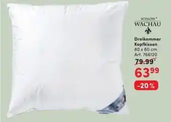 AWG Mode SCHLOSS WACHAU Dreikammer Kopfkissen 80 x 80 cm Angebot