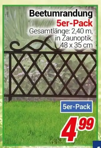 CENTERSHOP Beetumrandung 5er-Pack Angebot