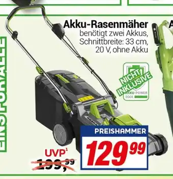 CENTERSHOP Akku-Rasenmäher Angebot