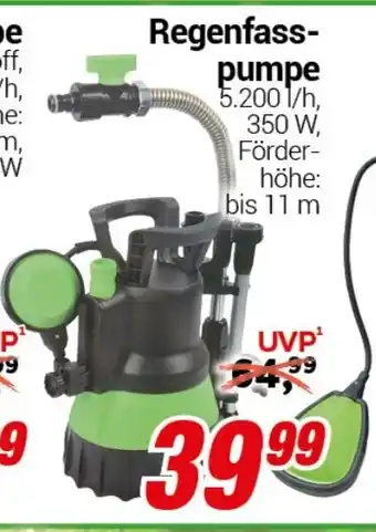 CENTERSHOP Regenfasspumpe Angebot