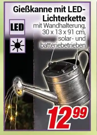 CENTERSHOP Gieẞkanne mit LED-Lichterkette Angebot