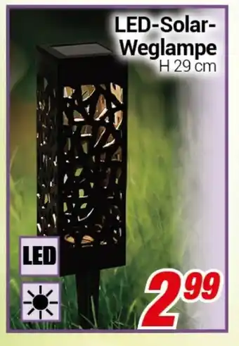 CENTERSHOP LED-Solar-Weglampe H 29 cm Angebot