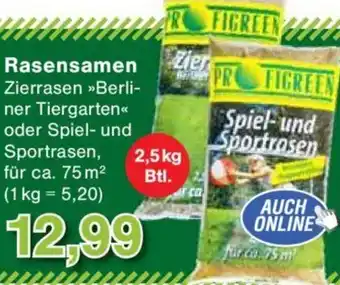 Jawoll Rasensamen 2,5 kg Btl. Angebot