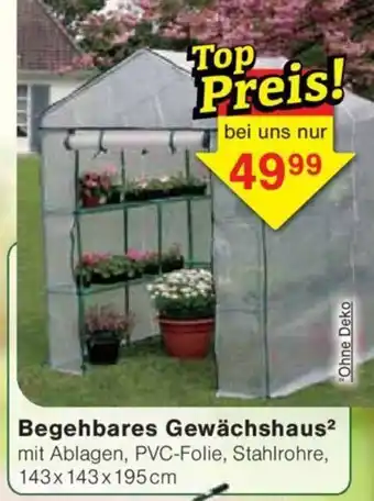 Jawoll Begehbares Gewächshaus Angebot