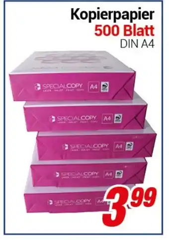 CENTERSHOP Kopierpapier 500 Blatt DIN A4 Angebot