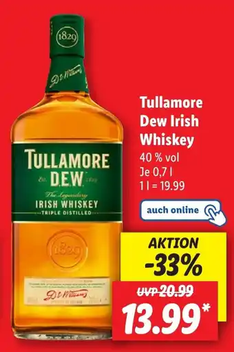 Lidl Tullamore Dew Irish Whiskey 700 ml Angebot