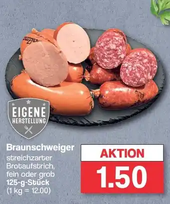 Famila Nord West EIGENE HERSTELLUNG Braunschweiger 125 cg Stuck Angebot