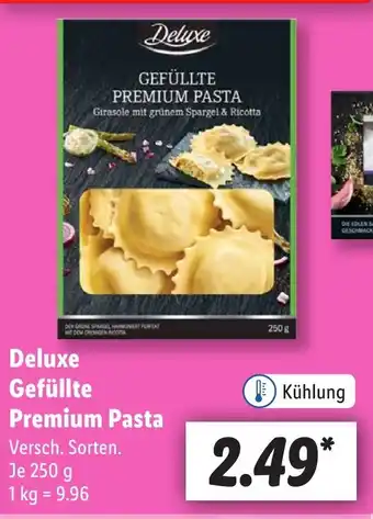 Lidl Deluxe Gefüllte Premium Pasta Versch. Sorten. Je 250 g Angebot