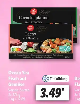 Lidl Ocean Sea Fisch auf Gemüse je 275 g Angebot