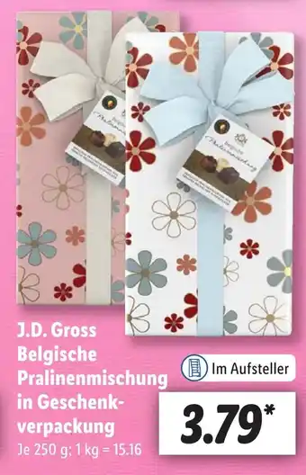 Lidl J.D. Gross Belgische Pralinenmischung in Geschenkverpackung je 250 g Angebot