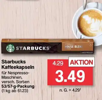 Famila Nord West Starbucks Kaffeekapseln 53/57-g-Packung Angebot