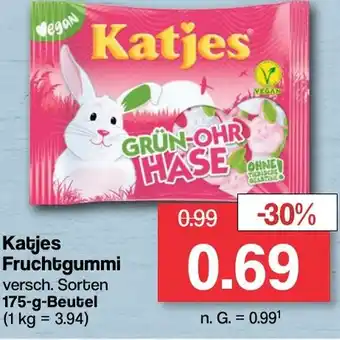 Famila Nord West Katjes Fruchtgummi 175-g-Beutel Angebot