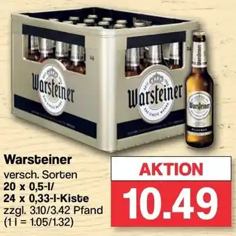 Famila Nord West Warsteiner 20 x 0,5-l/24 x 0,33 l Kiste Angebot