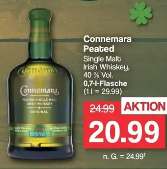 Famila Nord West Connemara Peated Single Malt Irish Whiskey, 0,7-l-Flasche Angebot