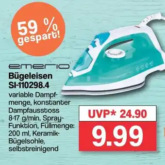 Famila Nord West emerio Bügeleisen SI-110298.4 Angebot