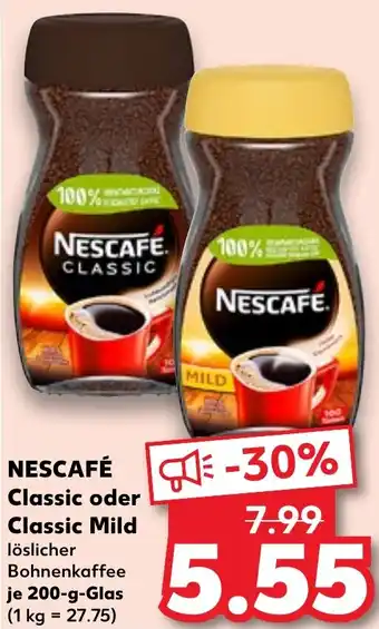 Kaufland NESCAFÉ Classic oder Classic Mil 200-g-Glas Angebot