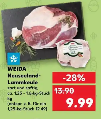 Kaufland WEIDA Neuseeland- Lammkeule ca. 1,25 -1,6-kg-Stück Angebot