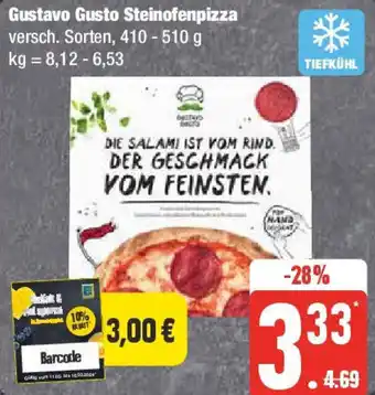 Edeka Gustavo Gusto Steinofenpizza 410-510 g Angebot