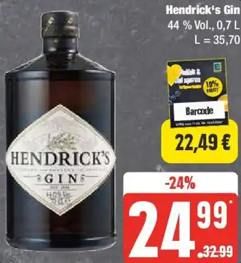 Edeka Hendrick's Gin 0,7 L Angebot