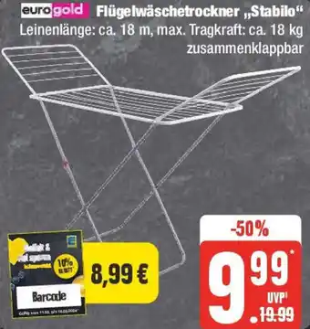 Edeka euro gold Flügelwäschetrockner ,,Stabilo" Angebot