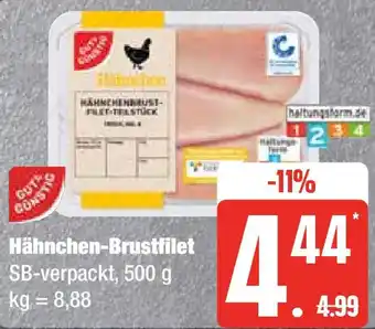 Edeka Gut & Günstig Hähnchen-Brustfilet 500 g Angebot