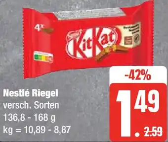 Edeka Nestlé Riegel 136,8 - 168 g Angebot