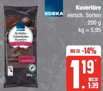 Edeka EDEKA Kuvertüre 200 g Angebot