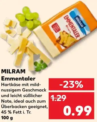 Kaufland MILRAM Emmentaler 100 g Angebot