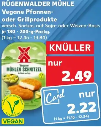 Kaufland RÜGENWALDER MÜHLE Vegane Pfannen oder Grillprodukte 180-200 g Packg. Angebot