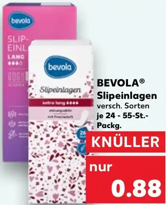 Kaufland BEVOLA Slipeinlagen 24-55 St. Packg. Angebot