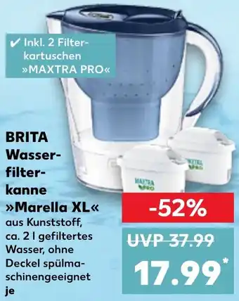 Kaufland BRITA Wasserfilterkanne Marella XL Angebot