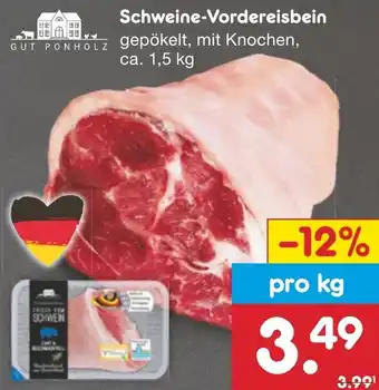 Netto Marken-Discount GUT PONHOLZ Schweine-Vordereisbein ca. 1,5 kg Angebot