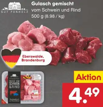 Netto Marken-Discount GUT PONHOLZ Gulasch gemischt 500 g Angebot