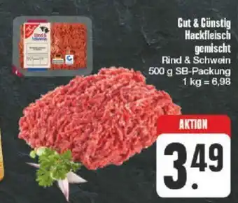 nah & gut Gut & Günstig Hackfleisch gemischt Rind & Schwein 500 g Angebot