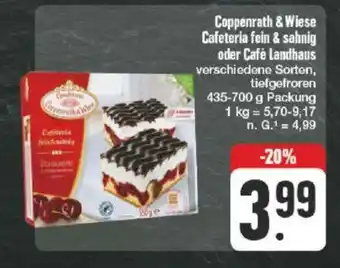 nah & gut Coppenrath & Wiese Cafeteria fein & sahnig oder Café Landhaus verschiedene Sorten, tiefgefroren 435-700g Angebot