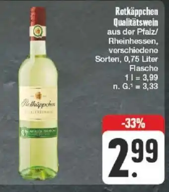 nah & gut Rotkäppchen Qualitätswein 750ml Angebot