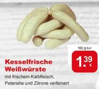 CAP Markt Kesselfrische Weißwürste 100g Angebot