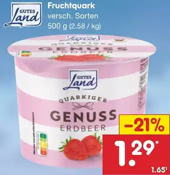 Netto Marken-Discount GUTES Land Fruchtquark 500 g Angebot