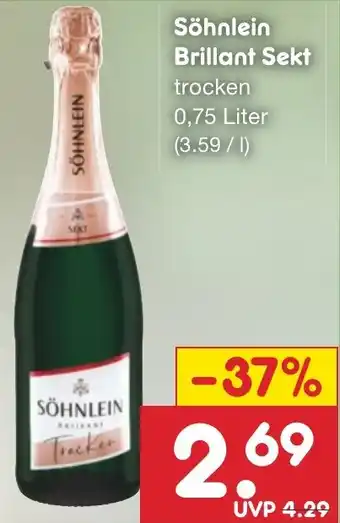 Netto Marken-Discount Söhnlein Brillant Sekt 0,75 Liter Angebot