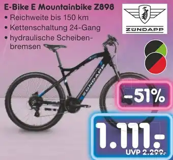 Netto Marken-Discount ZUNDAPP E-Bike E Mountainbike Z898 Angebot