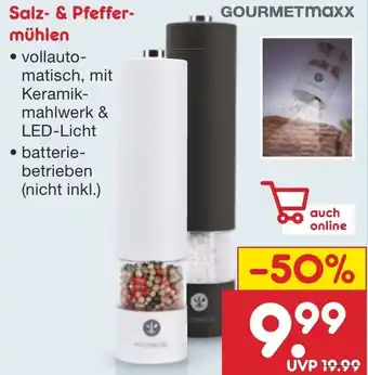 Netto Marken-Discount GOURMETmaxx Salz & Pfeffermühlen Angebot